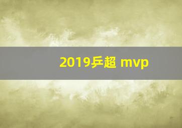 2019乒超 mvp